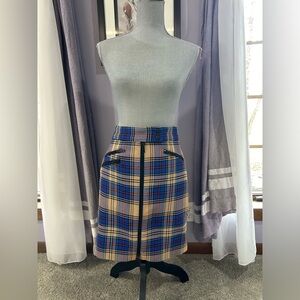 Rag & Bone Plaid Mini Skirt